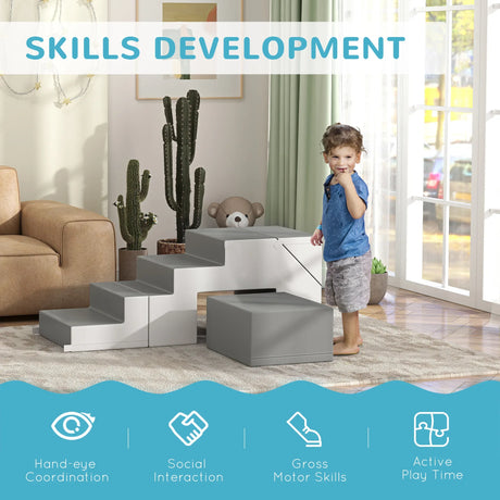 2-Piece Soft Foam Kids Climbing Play Set - Omega Lifestyles