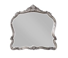 Antique Platinum Synthetic Wood Wall Mirror 43x36-Inch - Omega Lifestyles