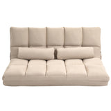 Adjustable Folding Floor Sofa Bed with Pillows - Omega Lifestyles