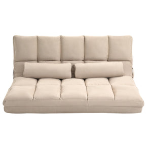 Adjustable Folding Floor Sofa Bed with Pillows - Omega Lifestyles