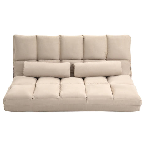 Adjustable Folding Floor Sofa Bed with Pillows - Omega Lifestyles