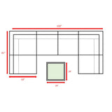 7-Piece Modern Weather-Resistant Wicker Outdoor Conversation Set - Omega Lifestyles