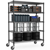 Heavy Duty 5-Tier Adjustable Metal Storage Shelving Unit