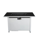 43-Inch Rectangular Stainless Steel Outdoor Fire Pit