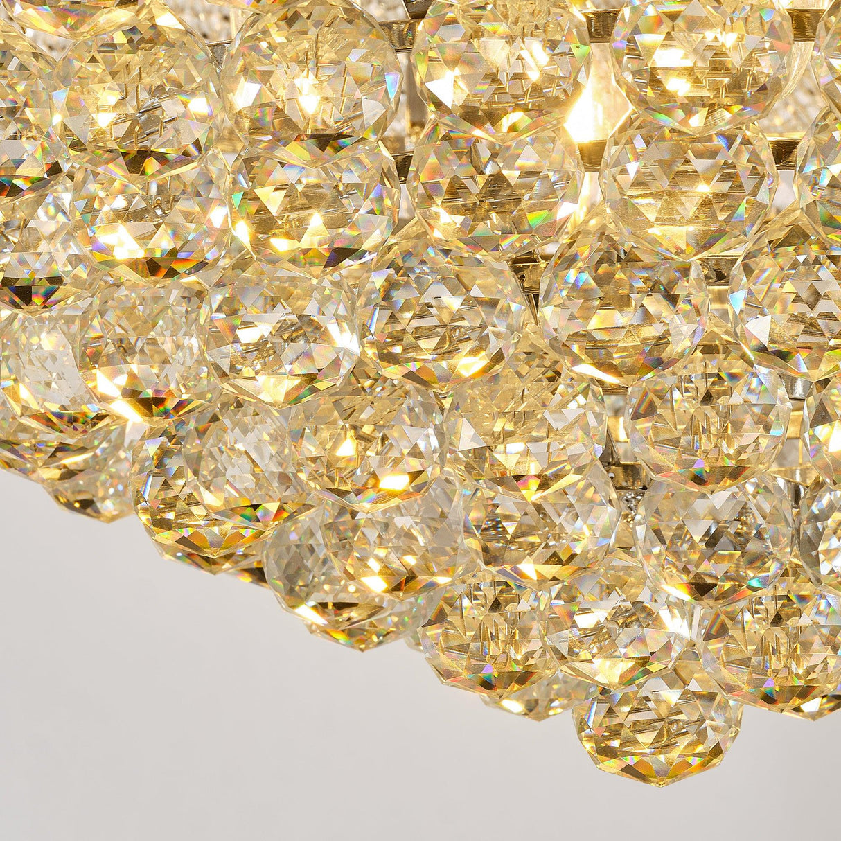 32-Inch French Empire Crystal Chandelier With 27 LED Lights - Omega Lifestyles