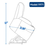 Power Lift Medium-Firm Chenille Upholstered Recliner Chair - Omega Lifestyles