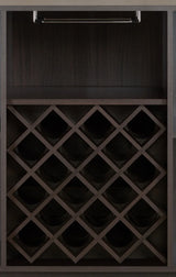 Espresso Synthetic Wood Wine Cabinet With Rack - Omega Lifestyles