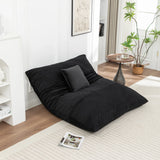 Soft Corduroy Foam Floor Bean Bag Chair - Omega Lifestyles