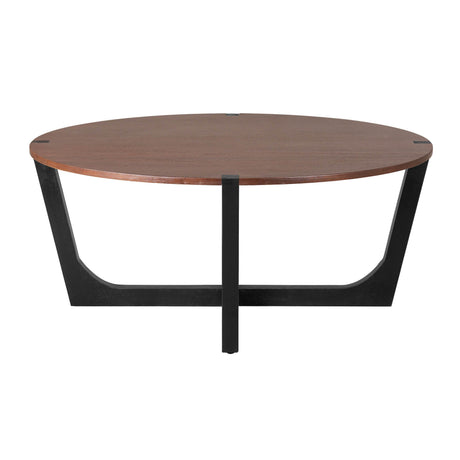 Acacia Solid Wood Round Coffee Table 44-Inch - Sleep Galleria