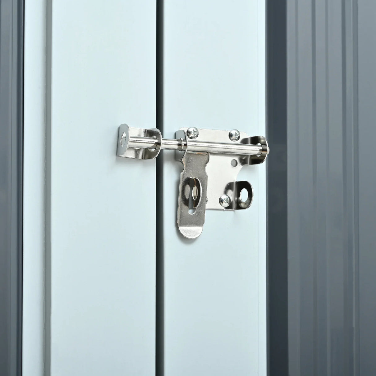 Heavy-Duty Galvanized Steel 6x8ft Outdoor Storage Shed - Omega Lifestyles