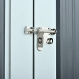 Heavy-Duty Galvanized Steel 6x8ft Outdoor Storage Shed - Omega Lifestyles