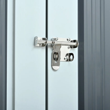 Heavy-Duty Galvanized Steel 6x8ft Outdoor Storage Shed - Omega Lifestyles