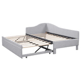 Twin Upholstered L-Shaped Daybed With Pop-Up Trundle - Omega Lifestyles