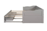 Extendable Solid Wood Twin Daybed With Trundle Drawers - Omega Lifestyles