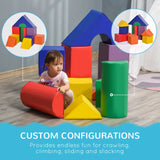11-Piece Toddler Soft Foam Climbing Blocks Playset - Omega Lifestyles