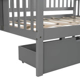 Full Full Size Solid Wood Daybed With Two Drawers - Omega Lifestyles