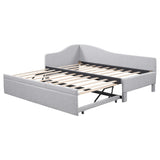 Twin Upholstered L-Shaped Daybed With Pop-Up Trundle - Omega Lifestyles