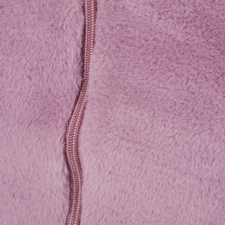 Lavender Faux Fur Foam Filled Rounded Bean Bag Chair - Omega Lifestyles