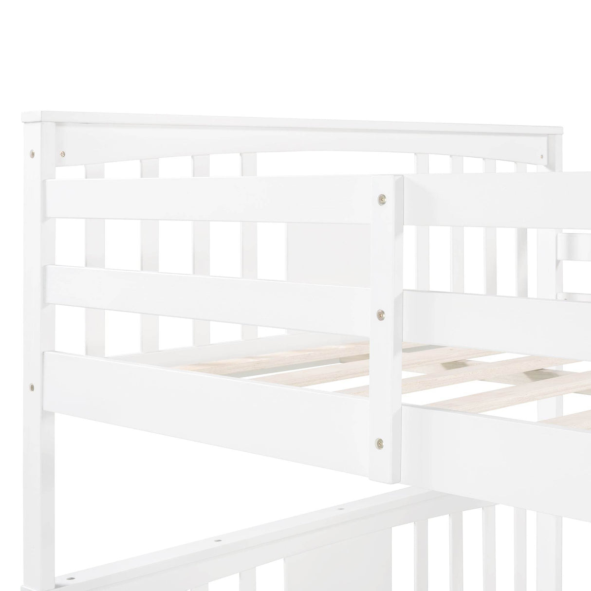 Full Full Solid Wood Convertible Bunk Bed - Omega Lifestyles
