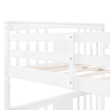 Full Full Solid Wood Convertible Bunk Bed - Omega Lifestyles