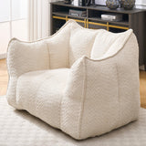 Chenille Bean Bag Chair With Resilient Foam - Omega Lifestyles