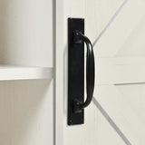 Farmhouse Kitchen Island Rolling Cart With Power Outlet - Omega Lifestyles