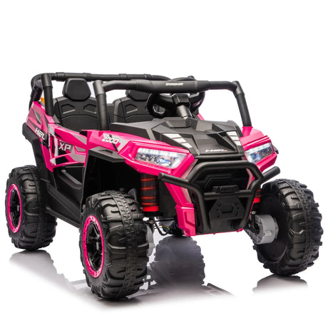 24V Dual-Seat Kids Ride-On UTV With Remote Control - Omega Lifestyles