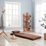 Adjustable Fold-Down Metal Frame Sofa Bed With Pillow - Omega Lifestyles