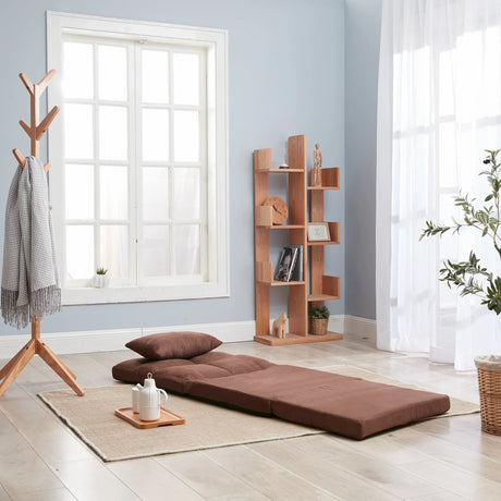 Adjustable Fold-Down Metal Frame Sofa Bed With Pillow - Omega Lifestyles