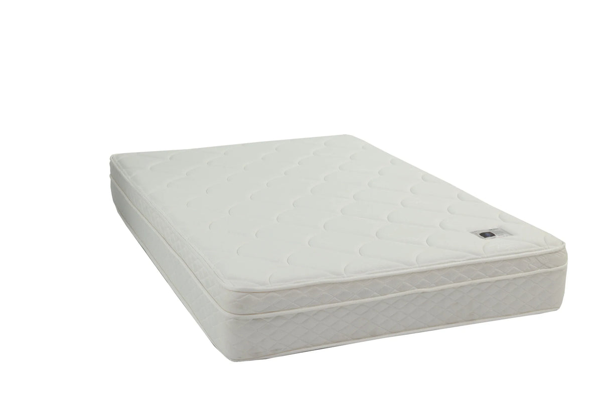 Full Medium 9-Inch Bonnell Coil Euro Top Mattress - Omega Lifestyles
