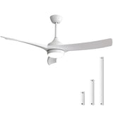 52-Inch White Energy-Efficient Remote Control Ceiling Fan