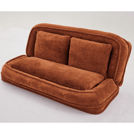 Convertible Adjustable Position Chenille Lazy Loveseat Sofa - Sleep Galleria