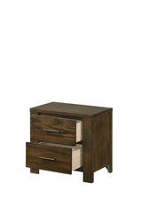 Oak Finish Synthetic Wood Classic Storage Nightstand - Omega Lifestyles