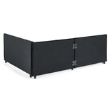 Full Size Velvet Upholstered Daybed With Trundle - Omega Lifestyles