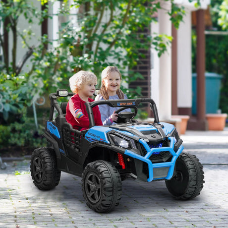 24V Dual Motor 2-Seater Kids Electric Ride-On Car - Omega Lifestyles