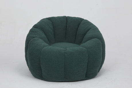 Plush Teddy Fabric Foam Filled Bean Bag Chair - Omega Lifestyles