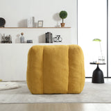 Velvet Memory Foam Bean Bag Chair With Ottoman - Omega Lifestyles