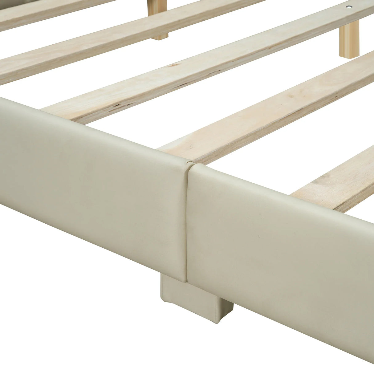 Queen Twin XL Upholstered PU Leather Platform Bed Set - Omega Lifestyles