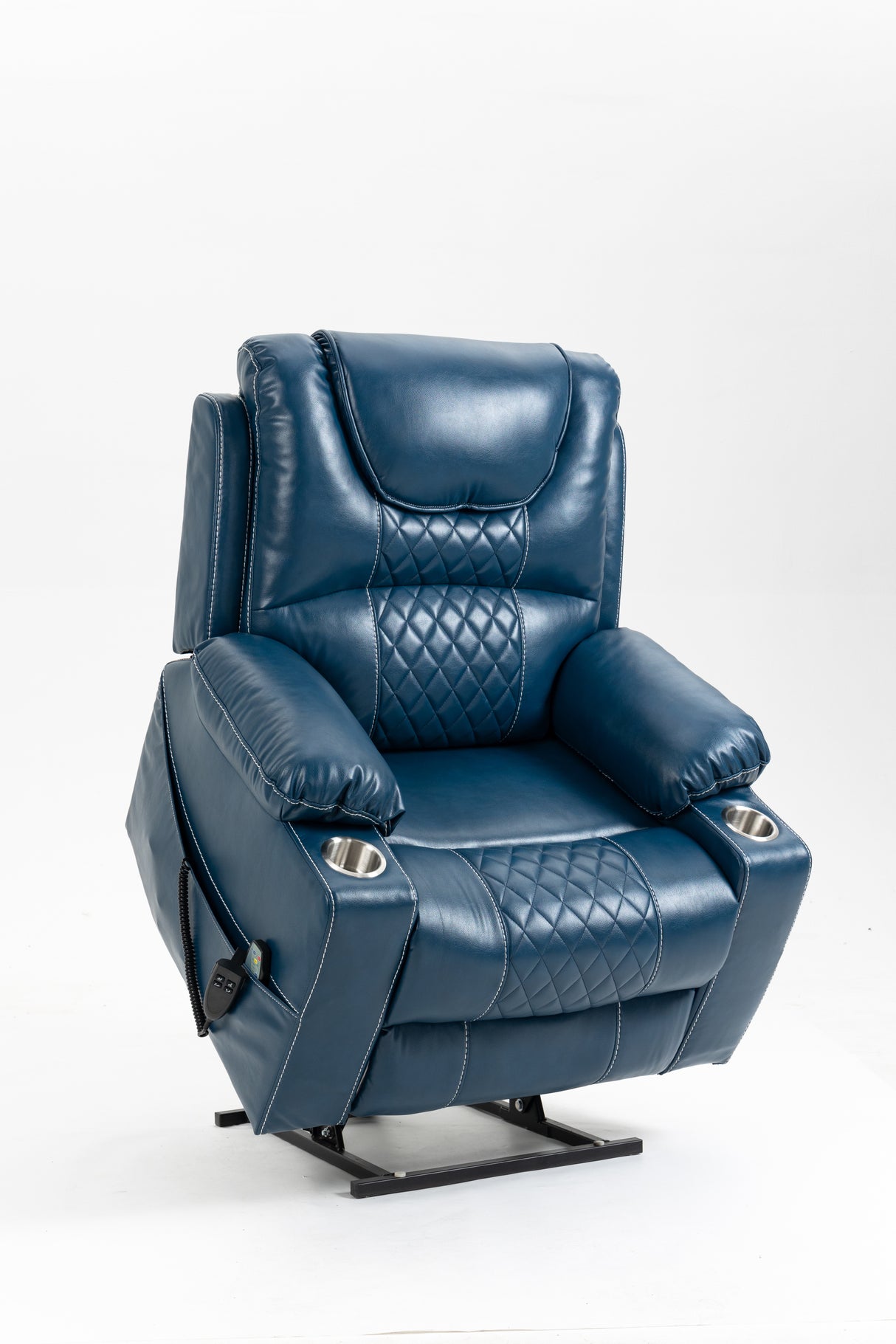 Extra Large Velvet OKIN Motor Lift Recliner Chair