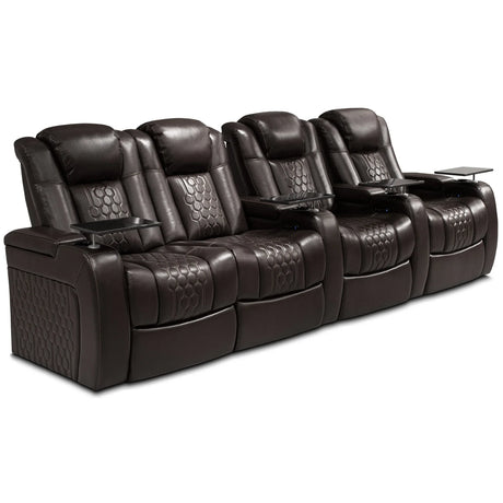 Ultra-Plush Top-Grain Nappa Genuine Leather Massage Chair - Omega Lifestyles