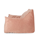 Velveteen Velvet Armrest Foam Filled Bean Bag Chair - Omega Lifestyles
