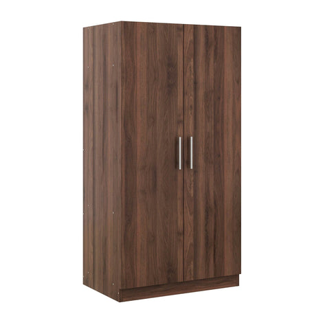 2-Door Solid Wood Wardrobe Armoire With Shelves - Omega Lifestyles