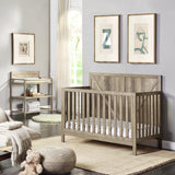 4-in-1 Convertible Solid Wood Barnside Crib Chestnut - Omega Lifestyles