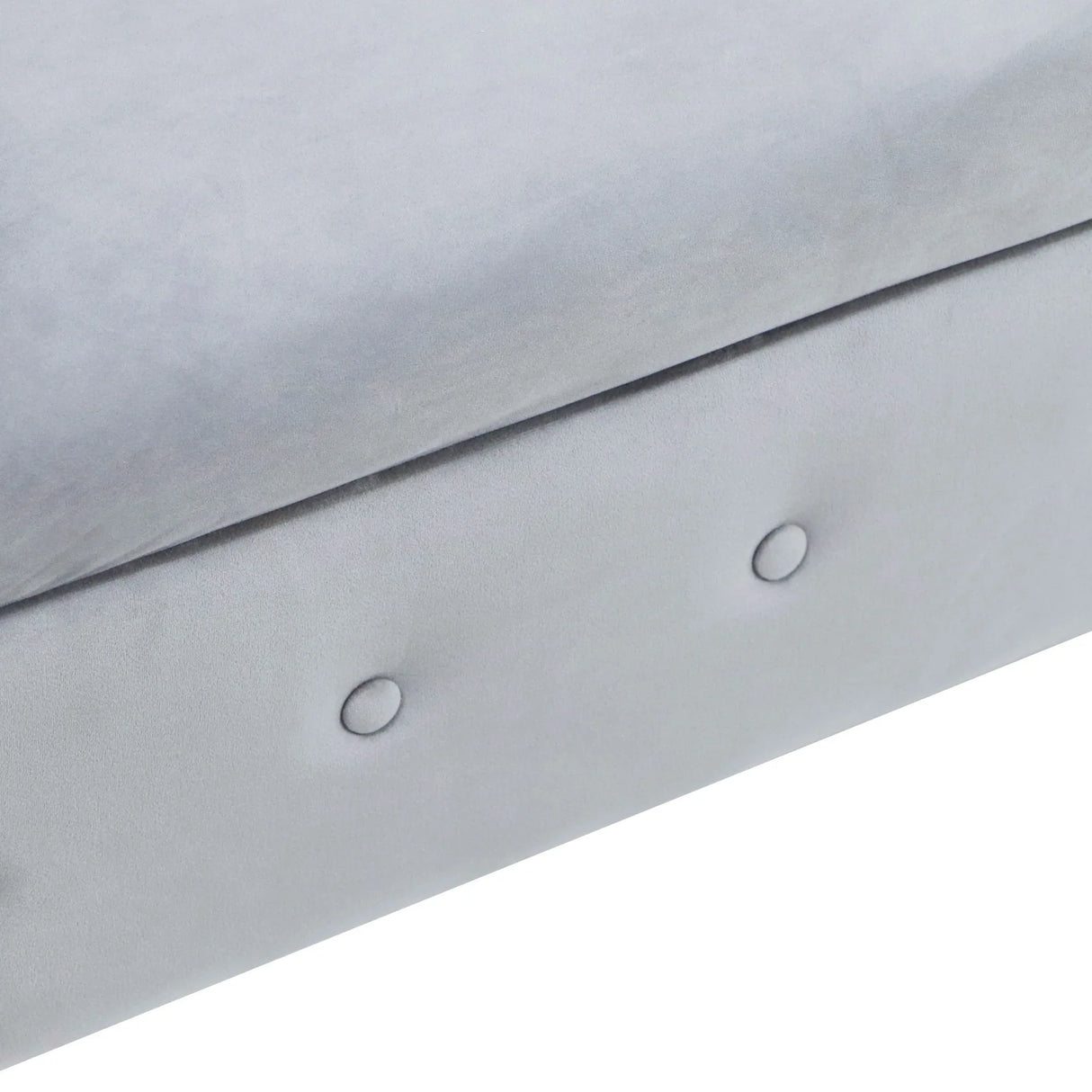 Classic Velvet Storage Chaise Lounge With Pillow - Omega Lifestyles