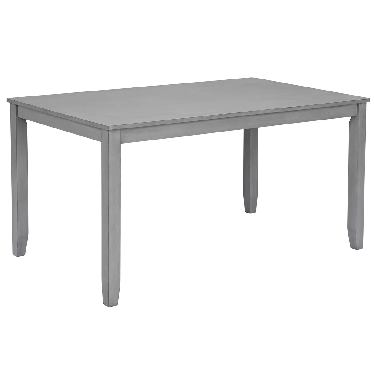 6-Piece Gray Acacia Wood Dining Table Set With Bench - Omega Lifestyles