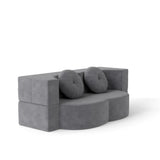 Convertible Plush Foam-Filled Soft Sleeper Sofa Bed With Pillows - Omega Lifestyles
