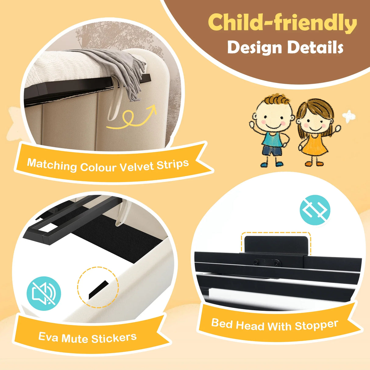 Twin Velvet Upholstered Daybed With Hydraulic Storage - Omega Lifestyles