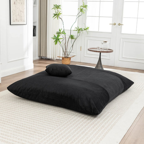 Soft Corduroy Foam Floor Bean Bag Chair - Omega Lifestyles