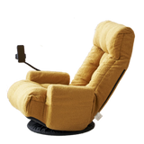Adjustable Yellow Soft Plush Swivel Lounge Chair - Omega Lifestyles