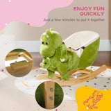 Toddler Plush Dinosaur Rocking Horse With Songs - Omega Lifestyles